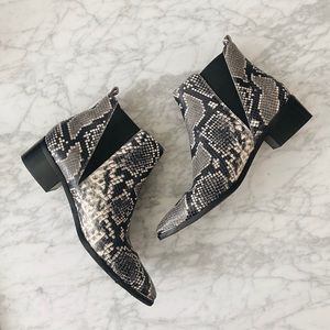 Marc Fisher Snakeskin Booties